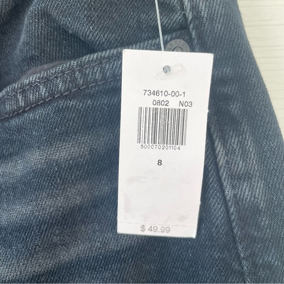 Old Navy NWT Distressed High-Rise O.G. Straight Leg Jeans w/ Secret-Slim Pockets - Picture 4 of 7